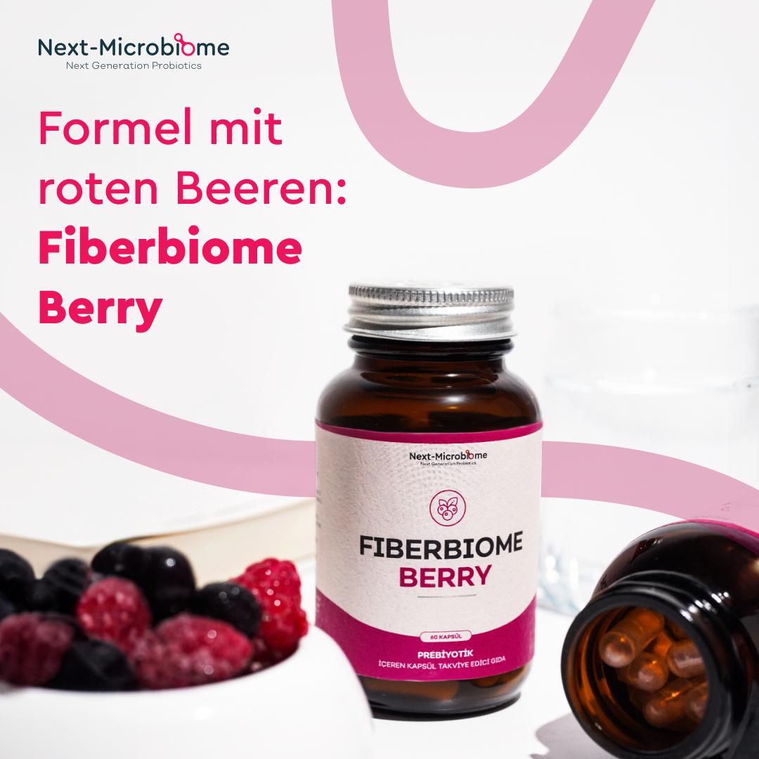 Fiberbiome-Berry – Präbiotisches Nahrungsergänzungsmittel für die Darmgesundheit, 60 Kapseln