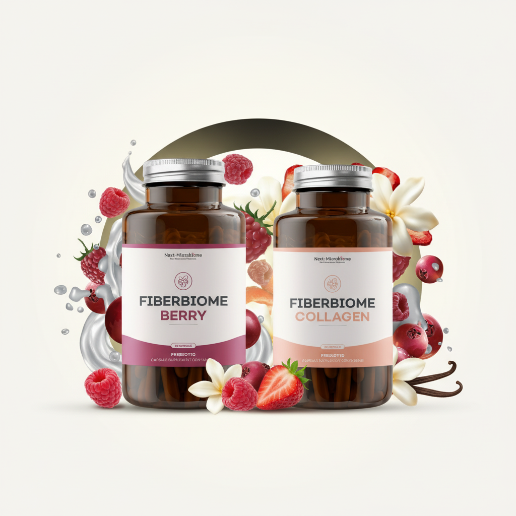Fiberbiome Duo-Bundle – Berry & Collagen | Darm, Haut & Immunsystem – jetzt 30% sparen